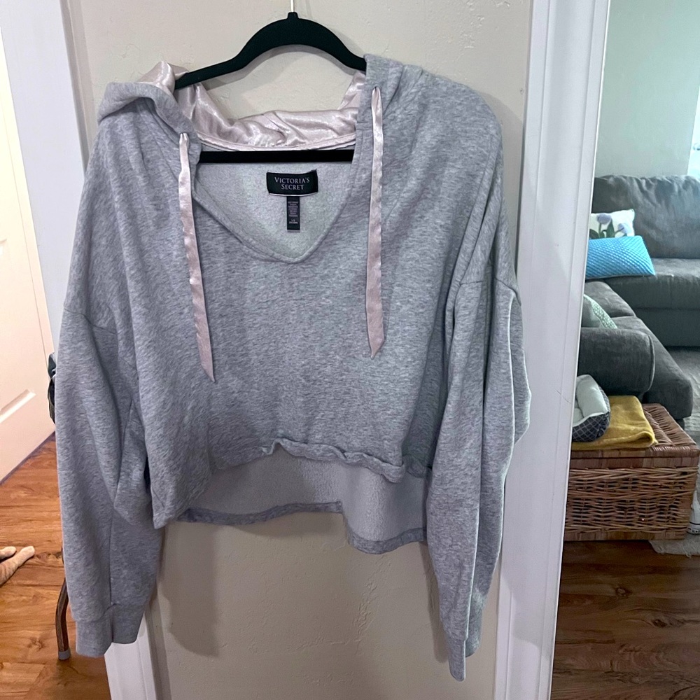 Cropped Victoria Secret hoodie